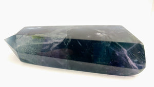 Rainbow Fluorite Point, China