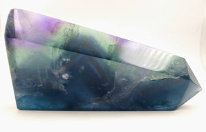 Rainbow Fluorite Point, China