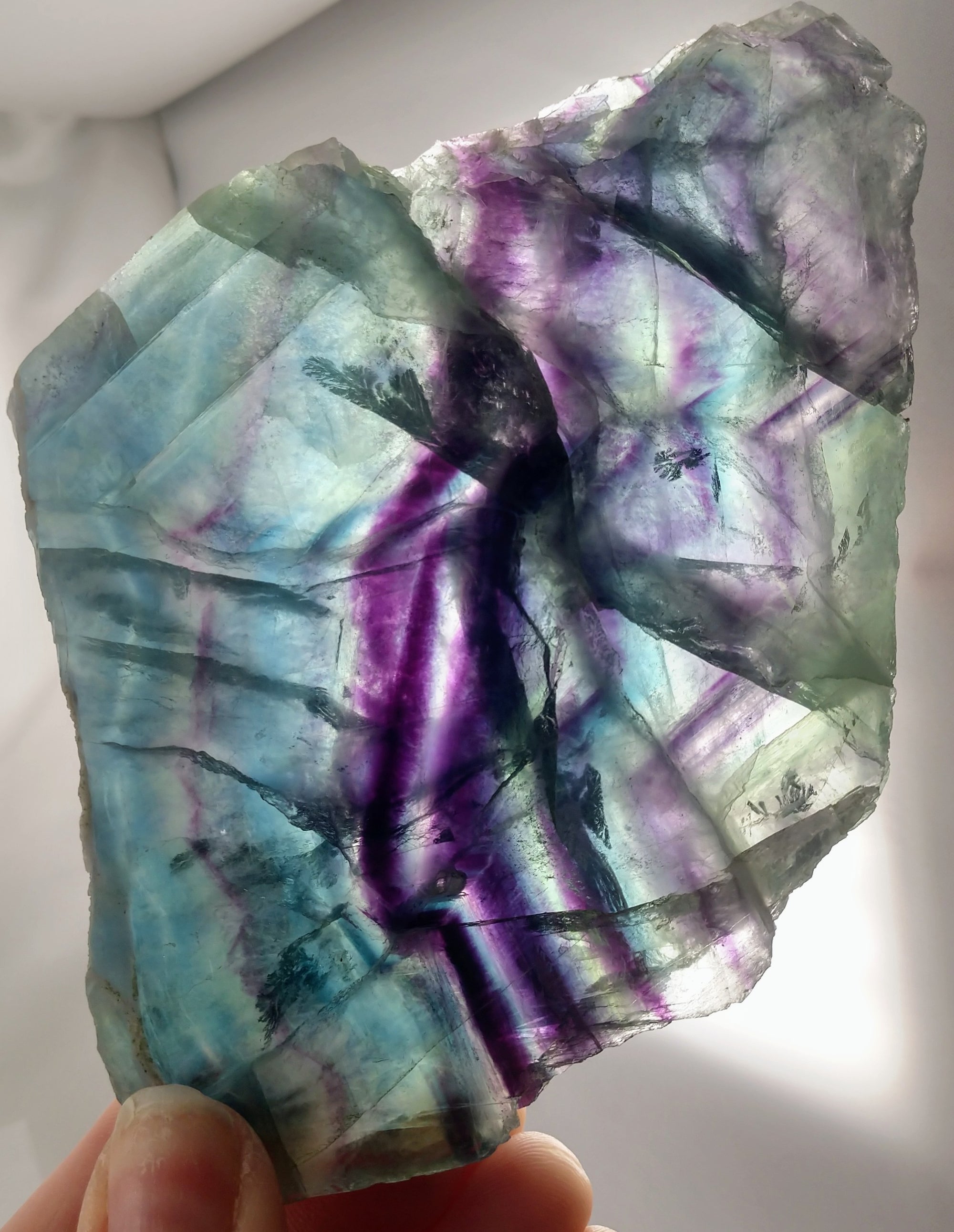 Rainbow Fluorite Slab, China