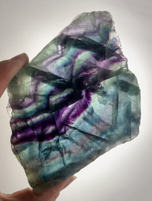 Rainbow Fluorite Slab, China