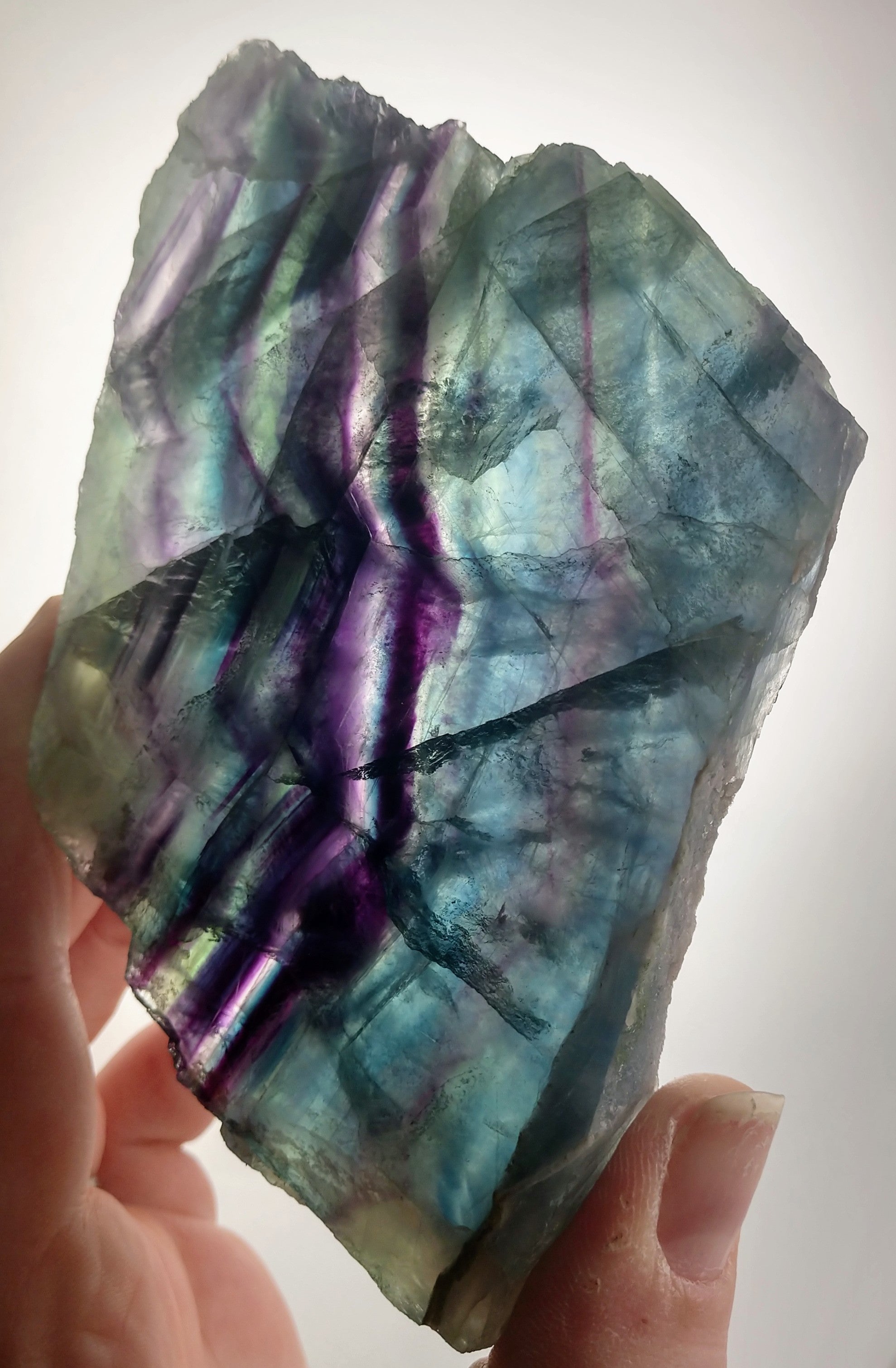 Rainbow Fluorite Slab, China