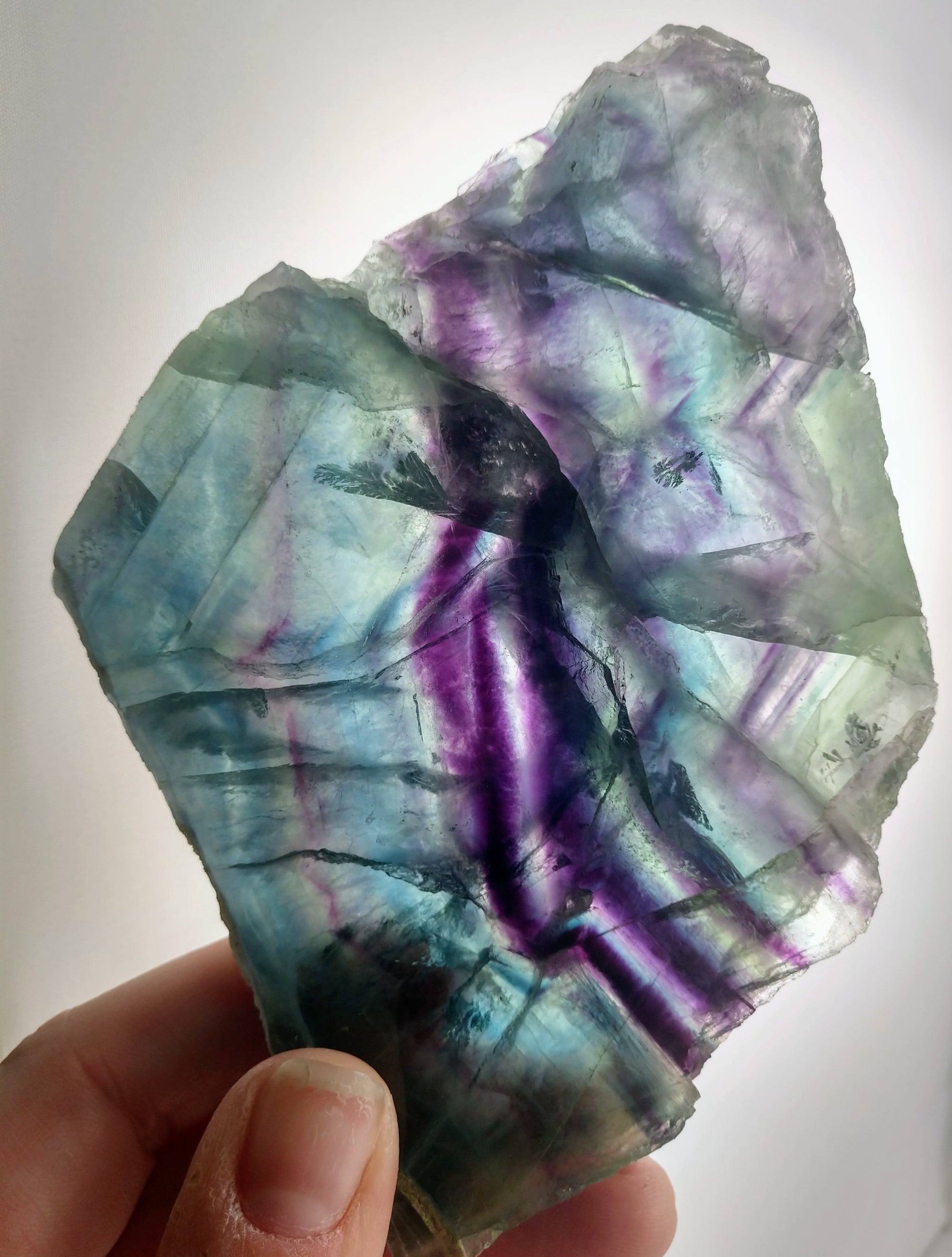 Rainbow Fluorite Slab, China