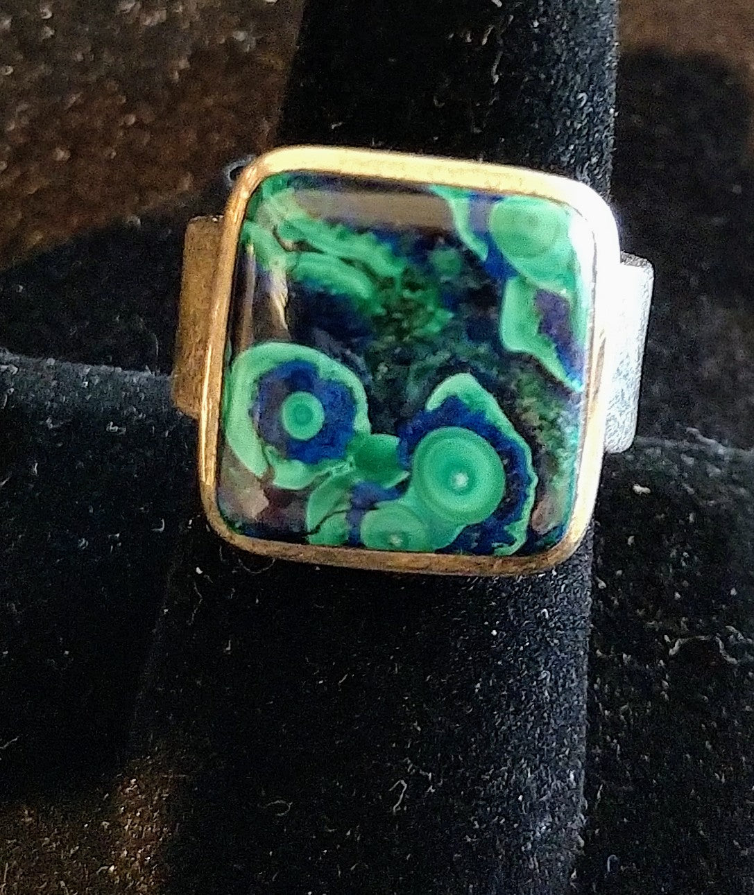 Malachite and Azurite Ring