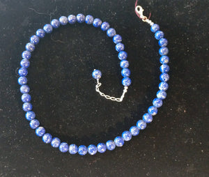 Lapis Bead Necklace