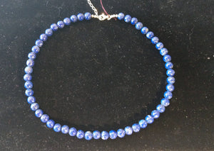 Lapis Bead Necklace