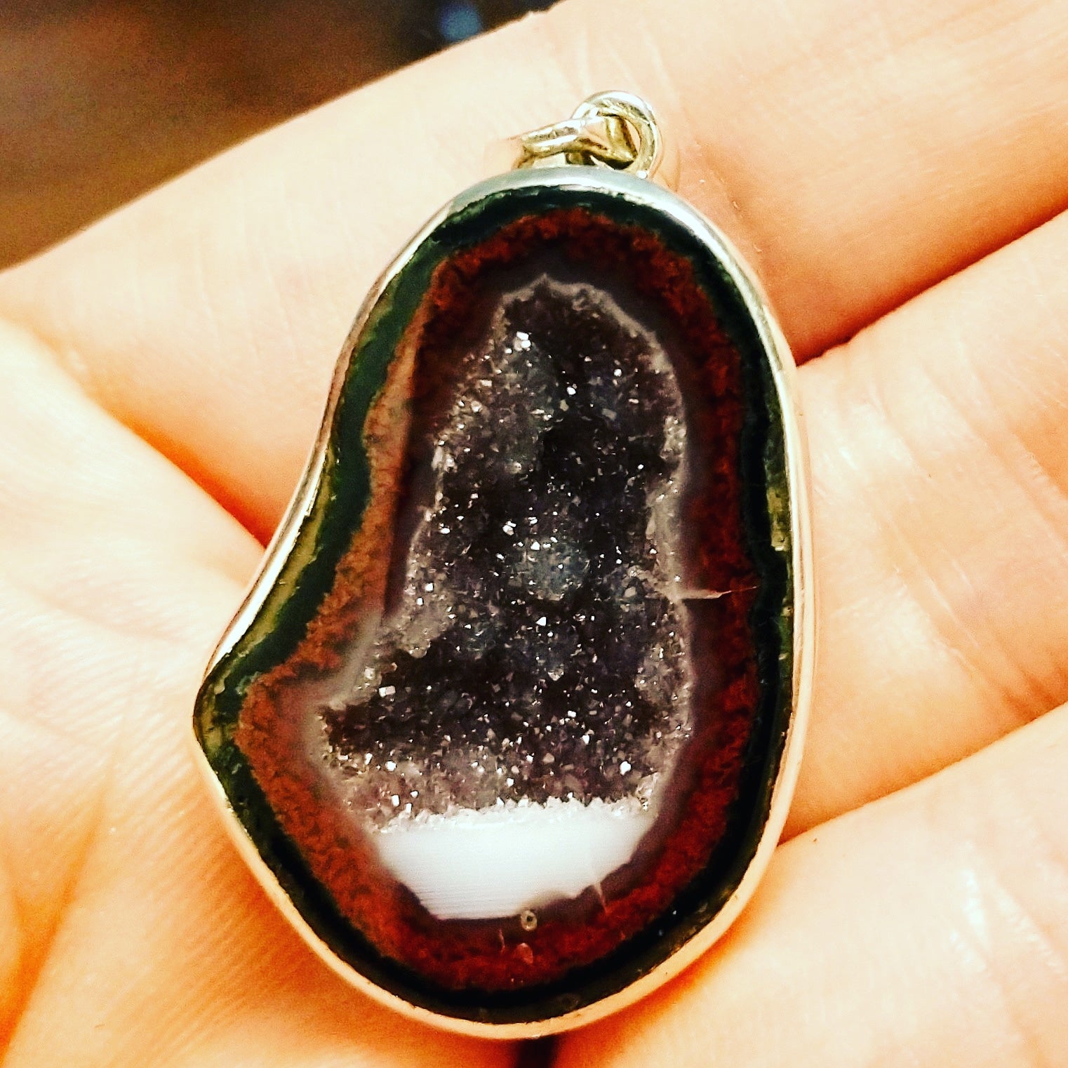 Geode pendant