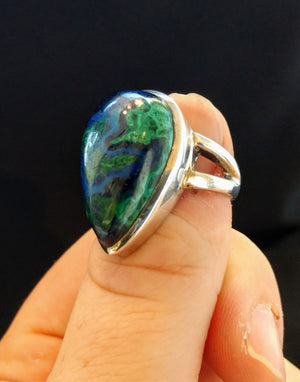 Malachite and Azurite Ring