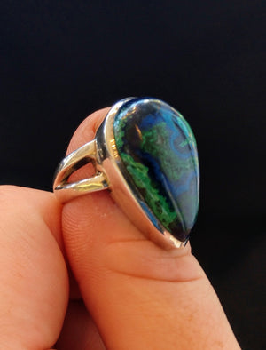 Malachite and Azurite Ring