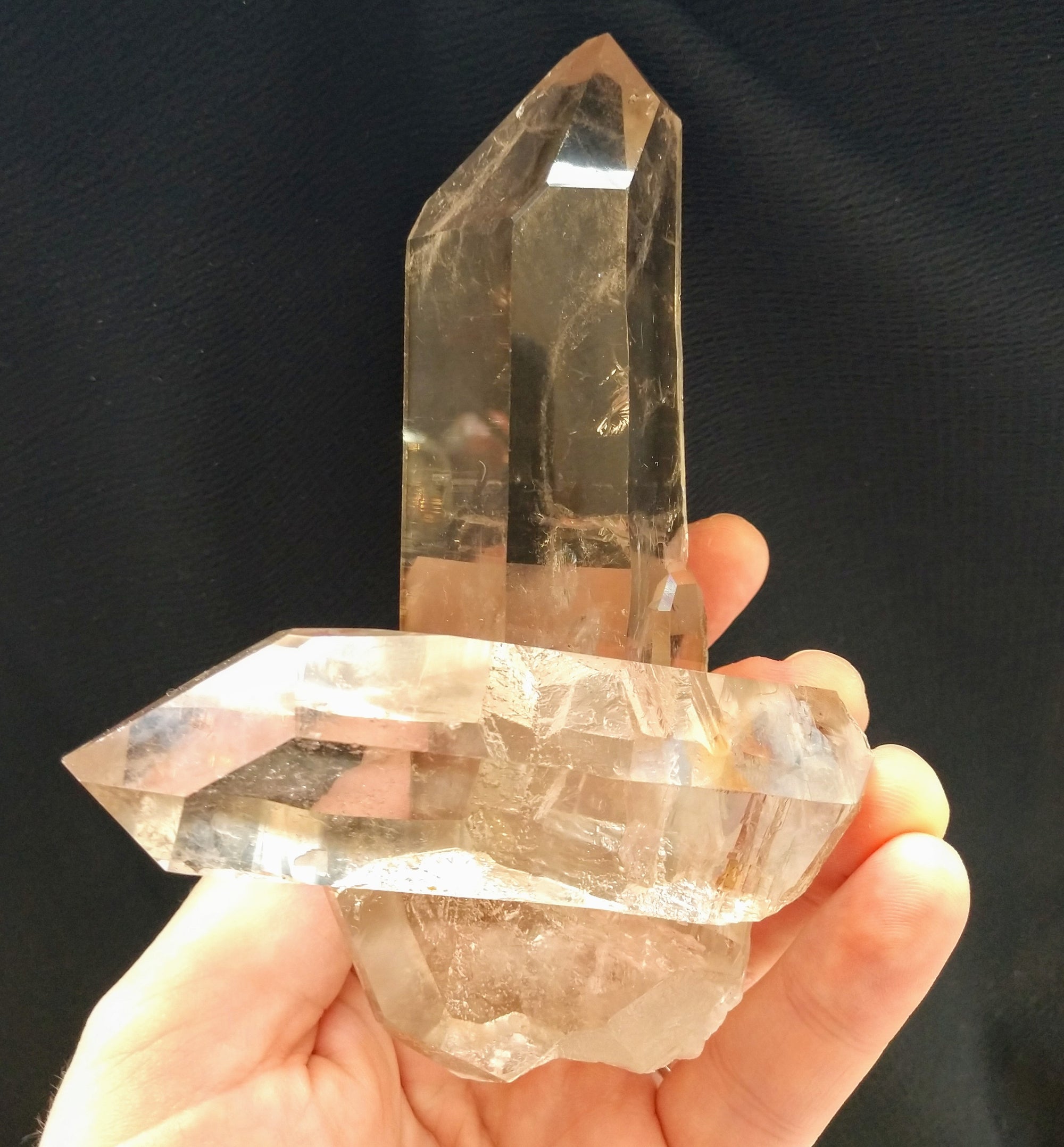 Mother and Child Quartz Crystal from Brasil