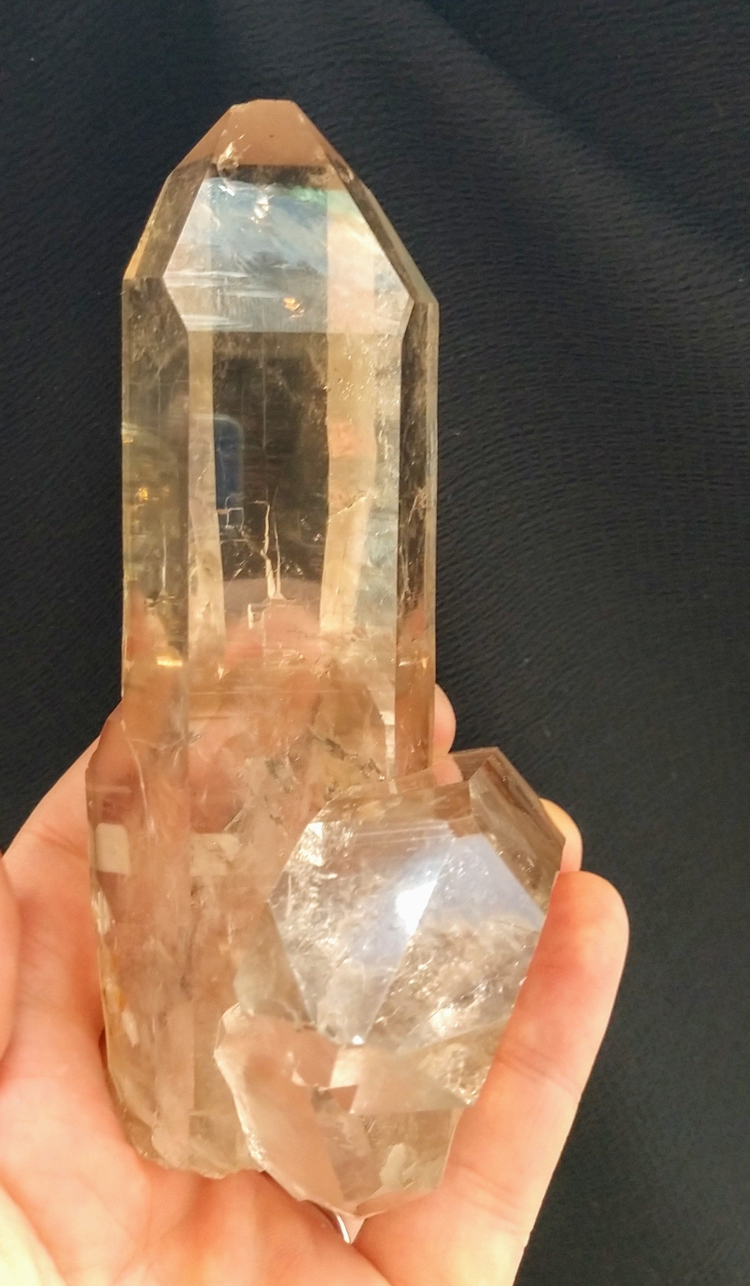 Mother and Child Quartz Crystal from Brasil