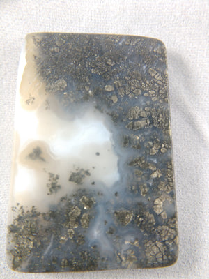 Pyritized Agate Cabochon