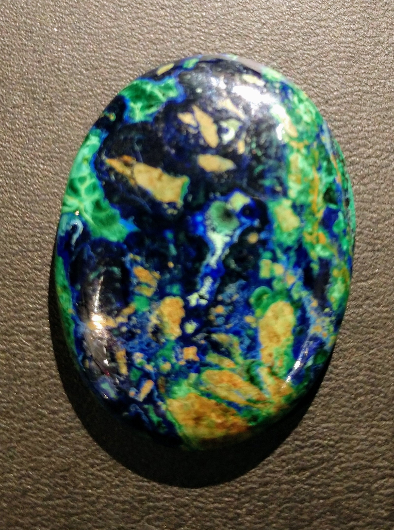 Malachite and Azurite Cabochon