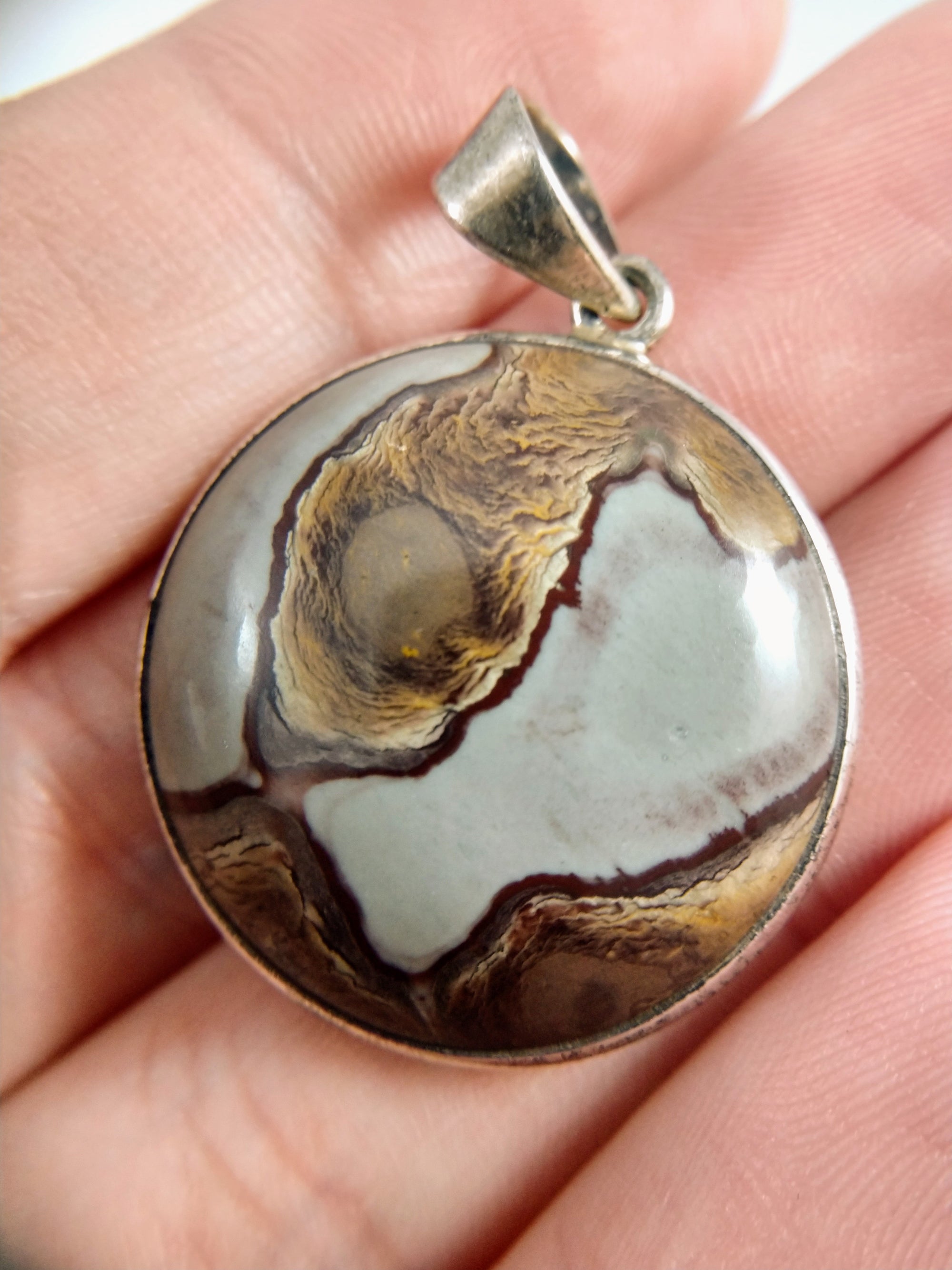 Jasper Pendant in Sterling Silver