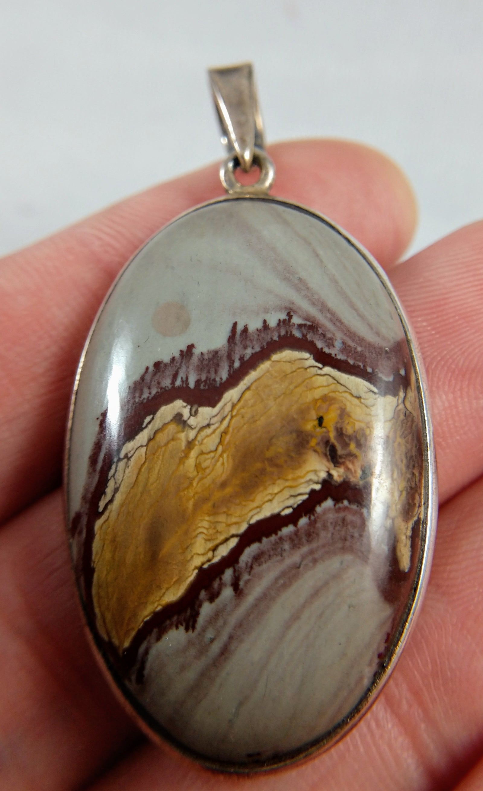 Jasper Pendant in Sterling Silver