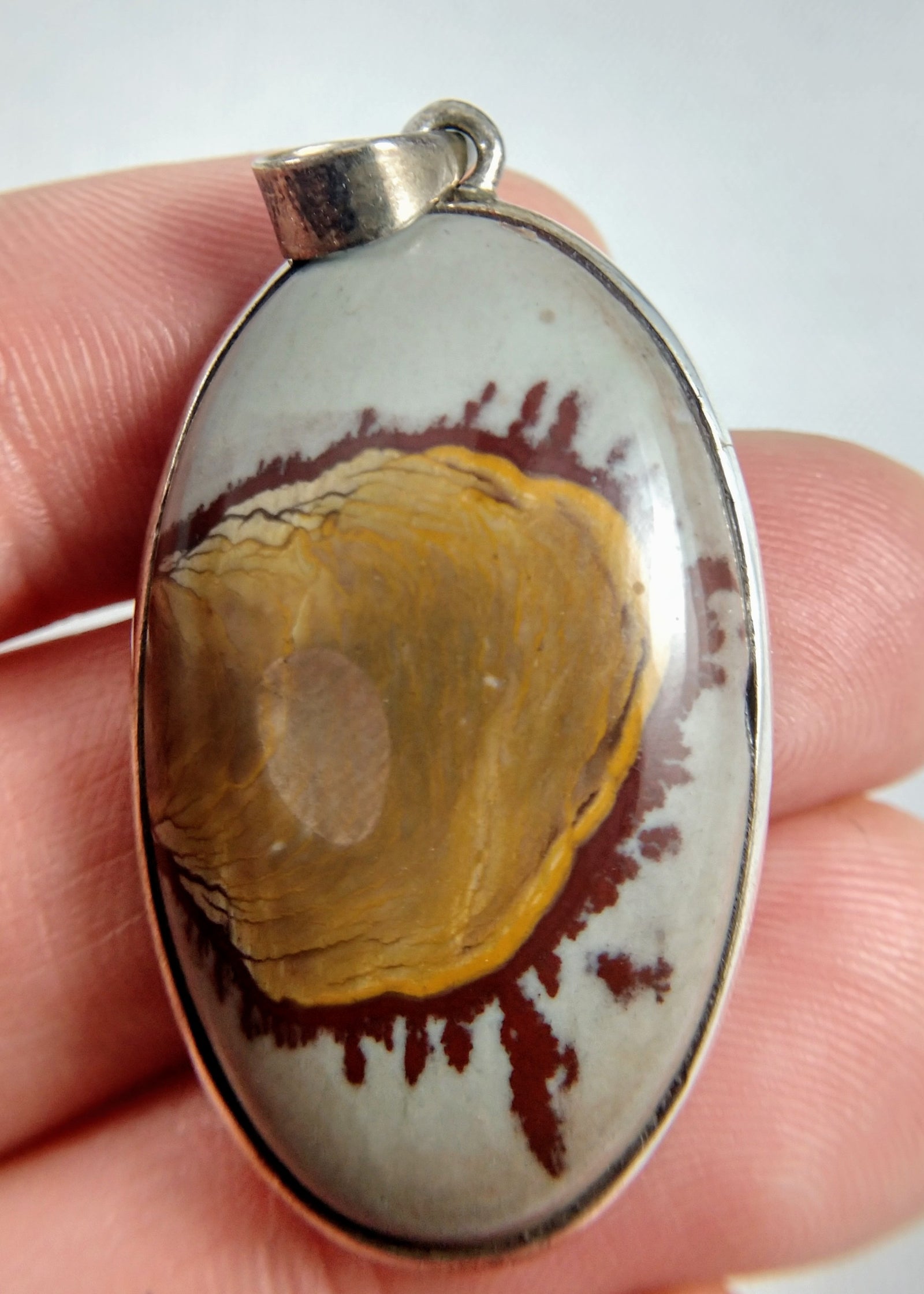 Jasper Pendant in Sterling Silver