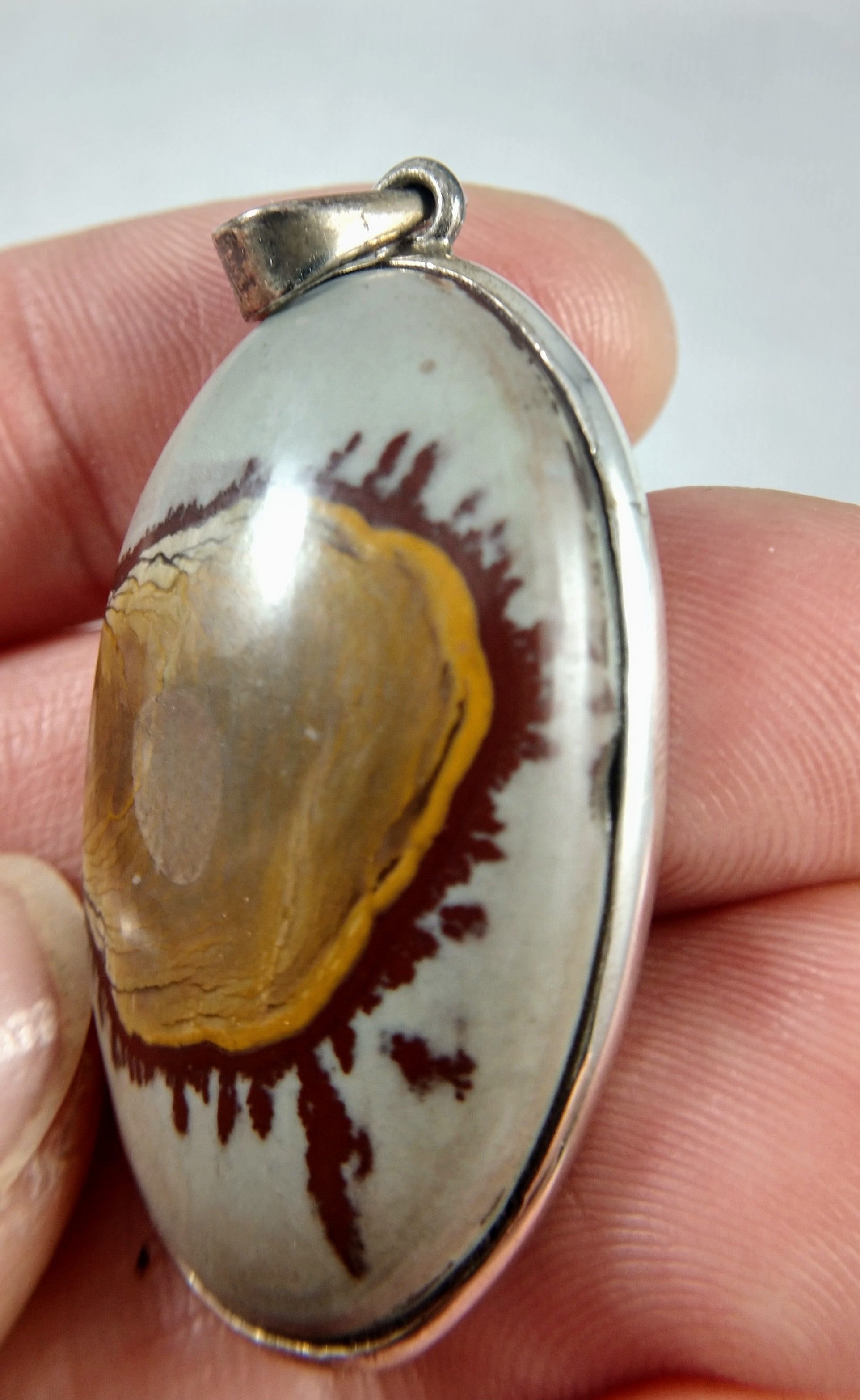 Jasper Pendant in Sterling Silver