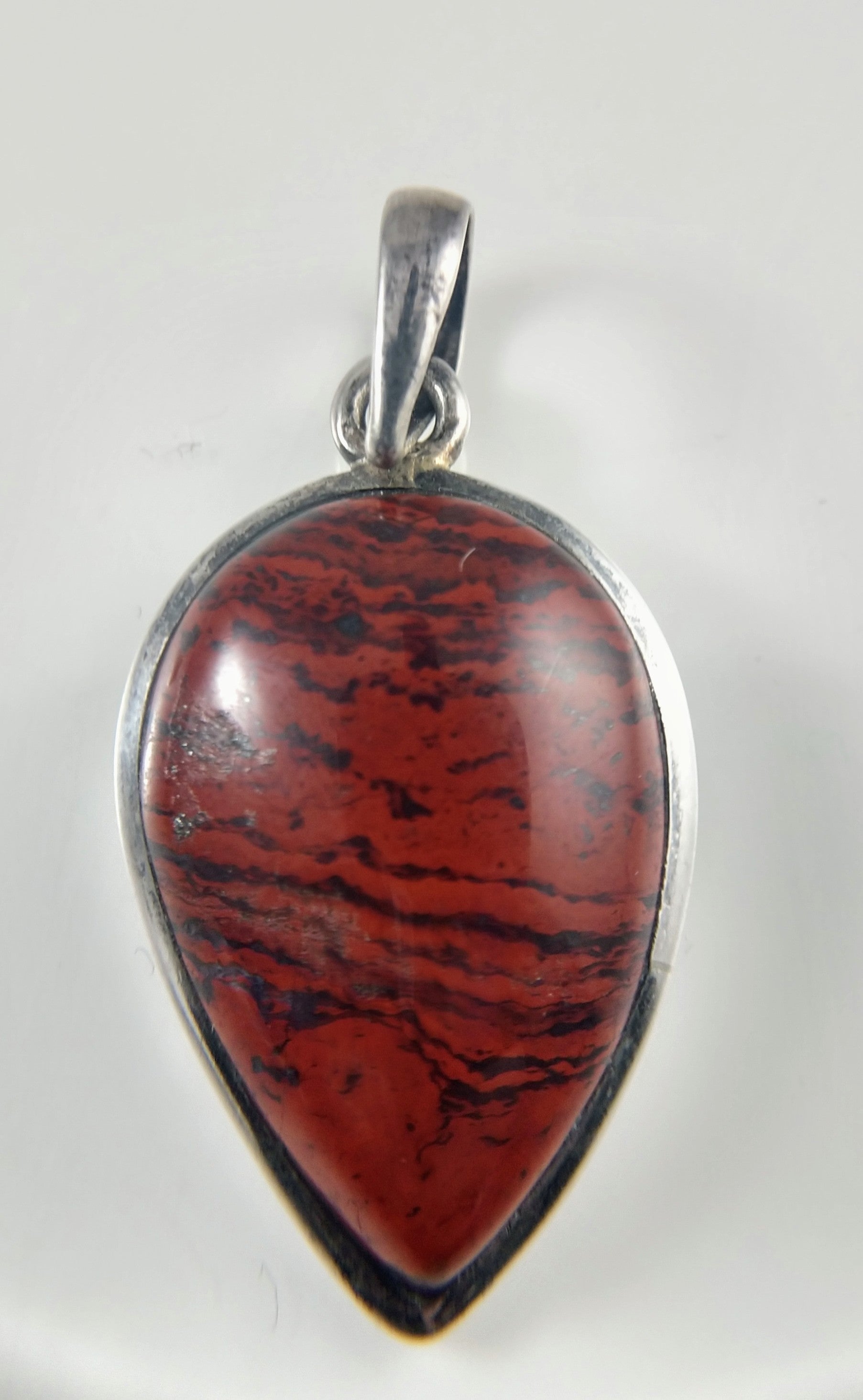 Red Jasper Pendant in Sterling Silver