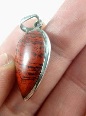 Red Jasper Pendant in Sterling Silver