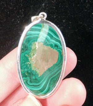 Malachite pendant