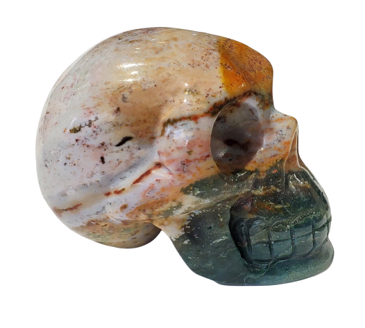 Sea Jasper Skull (Madagadcar)