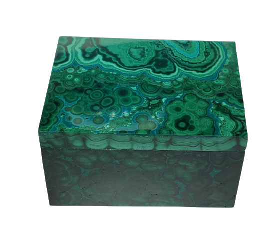 Malachite and Cornetite Box (Congo)