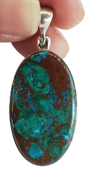 Chrysocolla Malachite Pendant