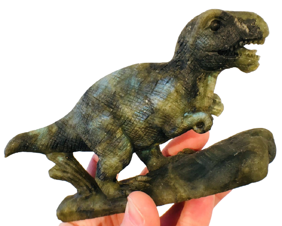 Labradorite T-Rex Carving