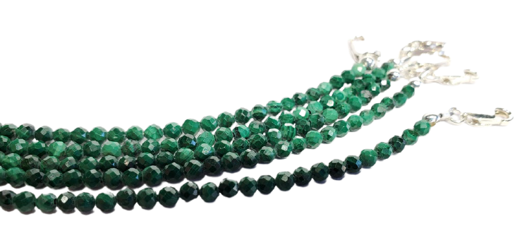 Faceted Malachite Bracelet