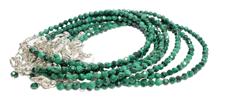 Faceted Malachite Bracelet