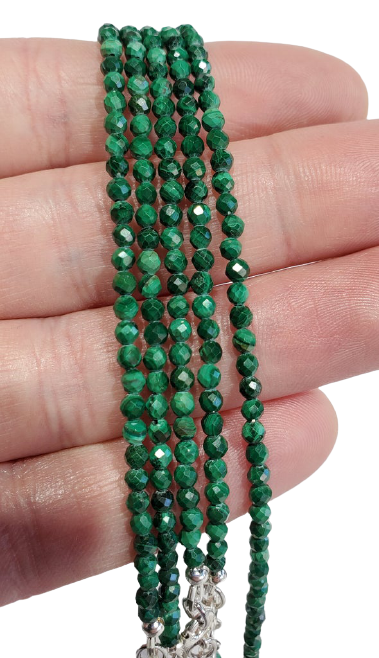 Faceted Malachite Bracelet