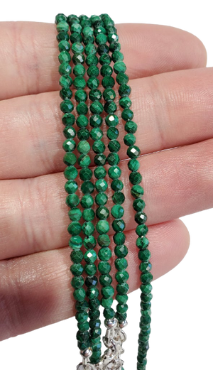 Faceted Malachite Bracelet