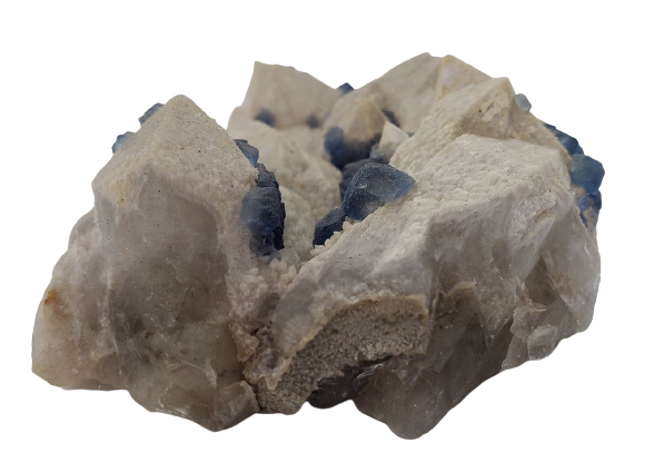 Fluorite w/ Quartz (Huanggang Mine, China)