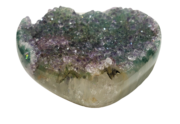 Druzy Quartz Heart (Uruguay)