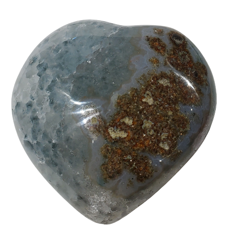 Druzy Quartz Heart (Uruguay)