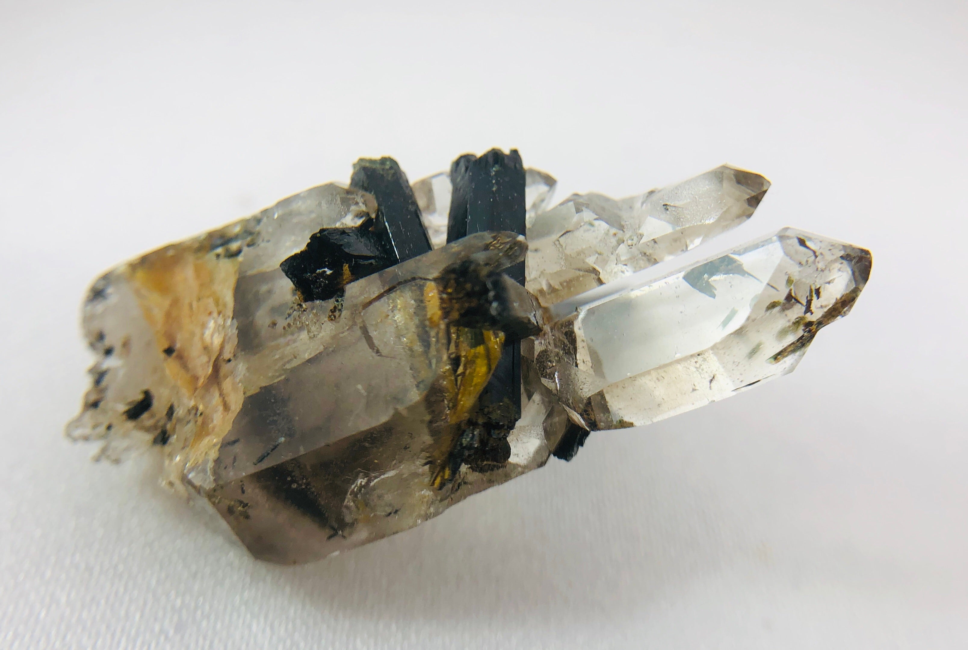 Aegirine with Smoky Quartz Summit's Steps Minerals
