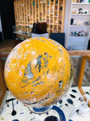 Ocean Jasper Sphere, 12.5 lbs