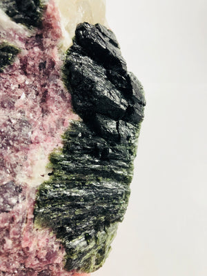 Lepidolite w/Green Tourmaline