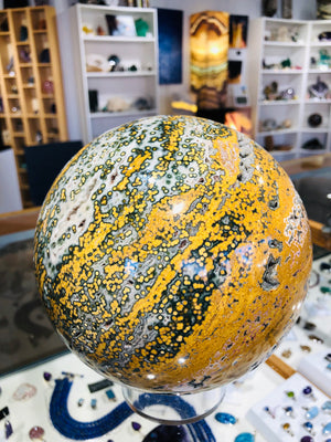 Ocean Jasper Sphere, 12.5 lbs