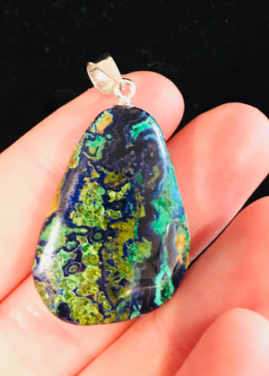 Malachite Azurite Pendant