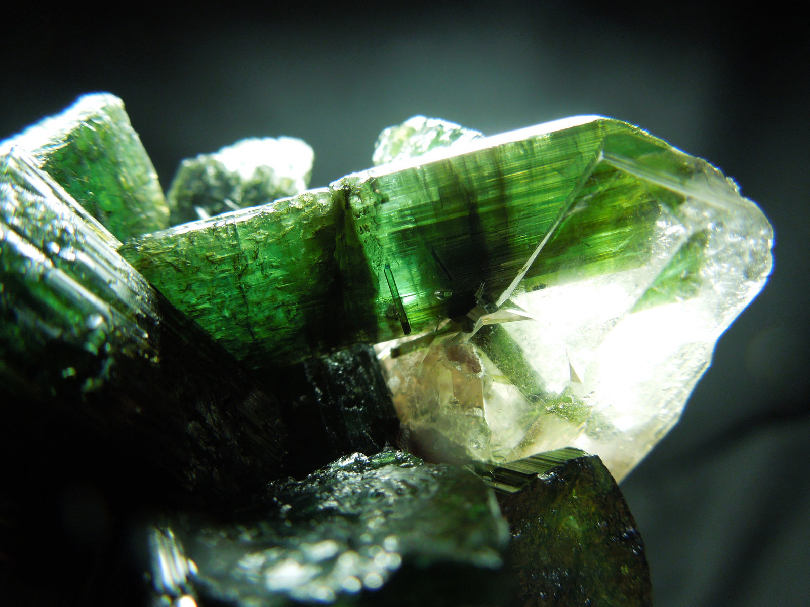 Green Tourmaline Cluster