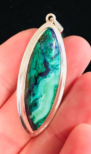 Malachite Azurite Pendant