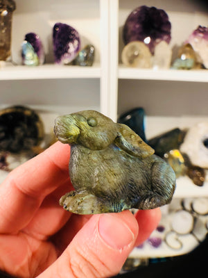 Labradorite Carved Rabbit