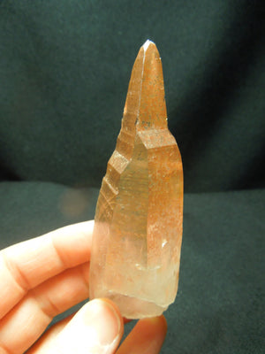 Tangerine Lemurian Quartz Crystal