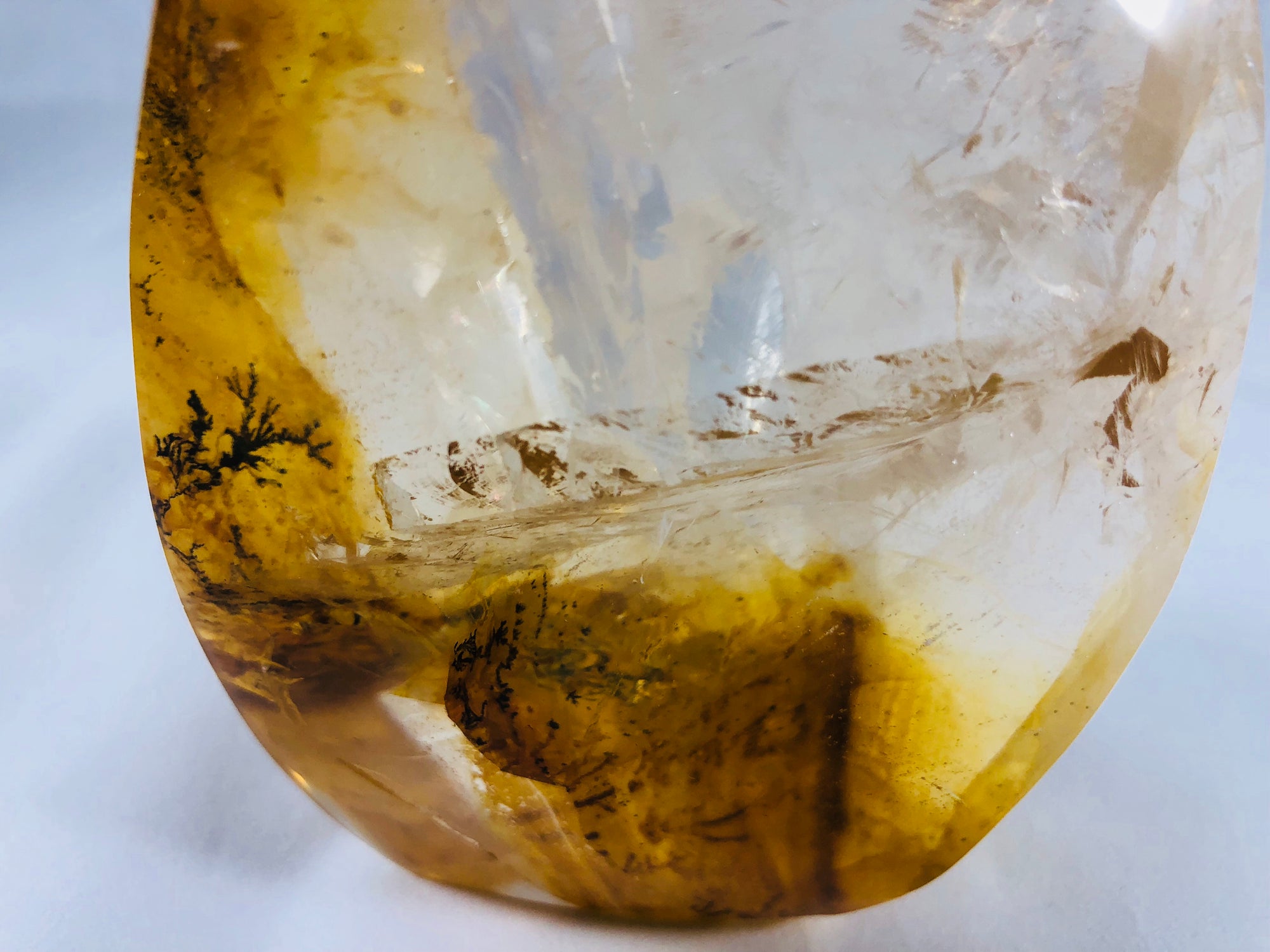 Golden Healer Quartz with Dendrites