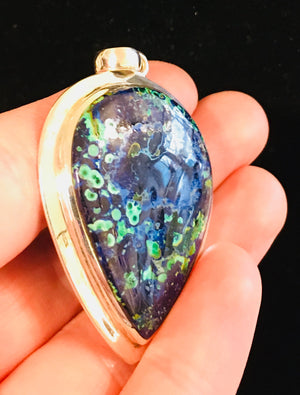 Malachite Azurite Pendant