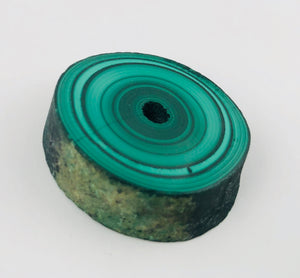 Malachite Stalactite Slice, DRC