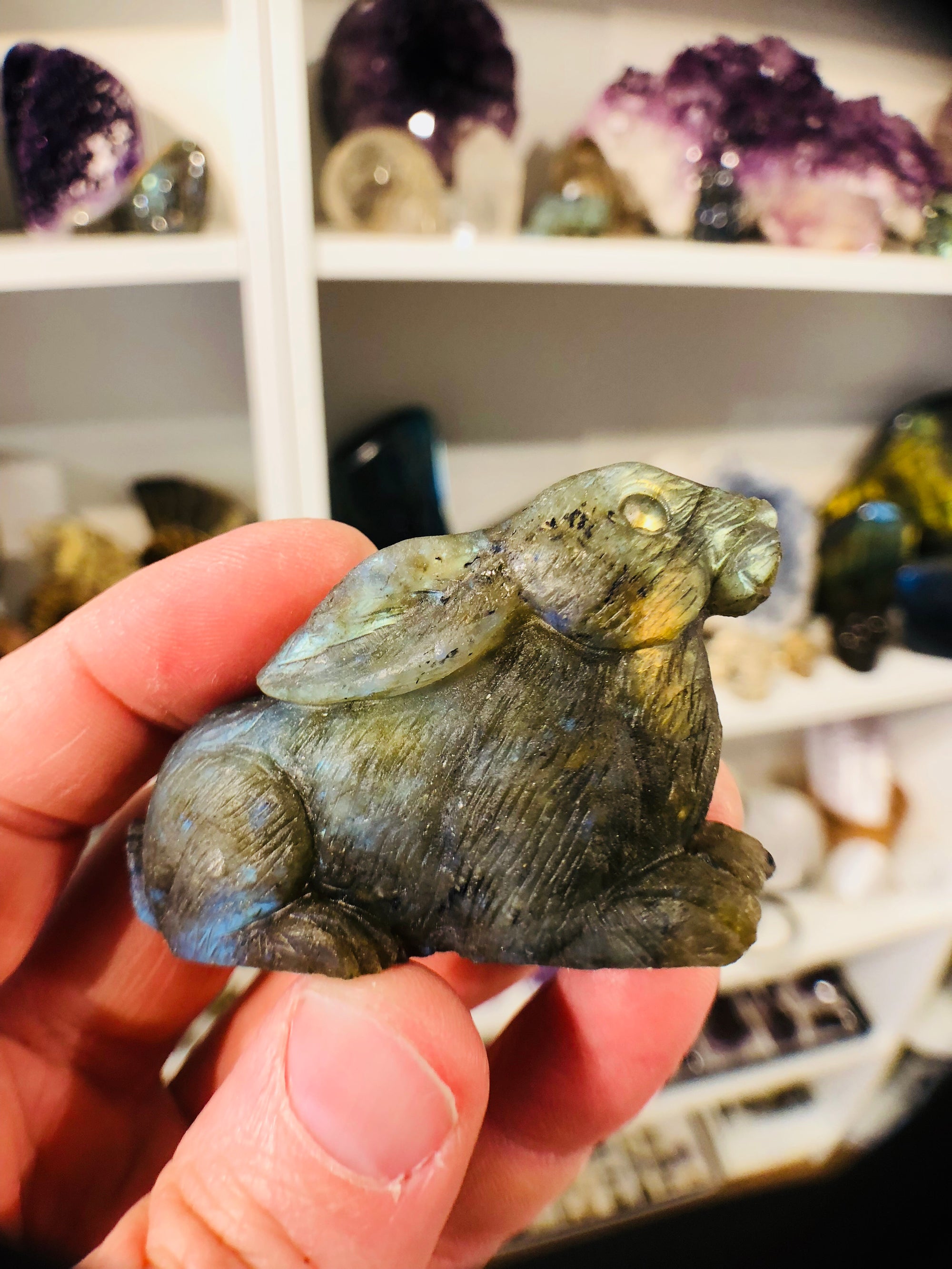 Labradorite Carved Rabbit