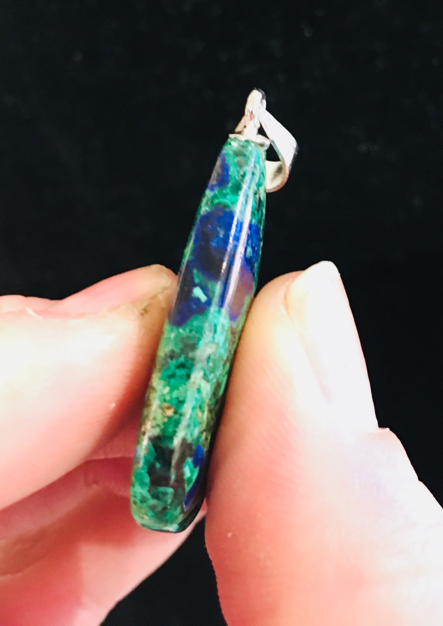 Malachite Azurite Pendant