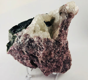 Lepidolite w/Green Tourmaline