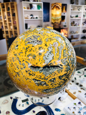 Ocean Jasper Sphere, 12.5 lbs